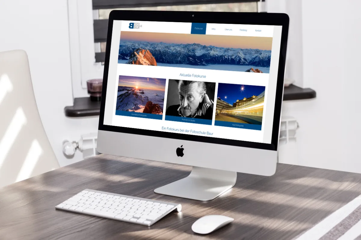 Fotoschule Baur Redesign