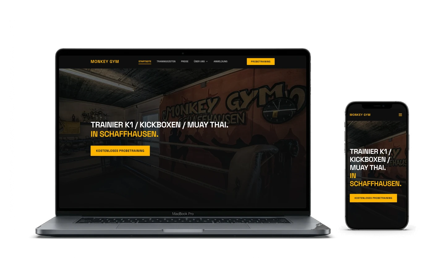 Monkey Gym Schaffhausen Website